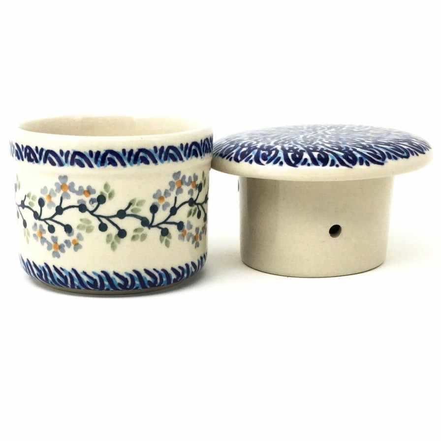 Table Accessories * | Janelle Imports Butter Bell In Blue Meadow