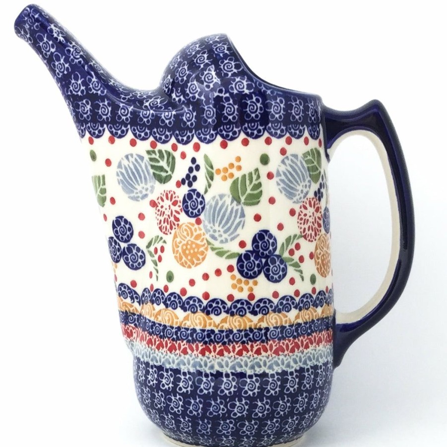 Home Decor * | Janelle Imports Watering Pitcher 2 Qt In Modern Berries