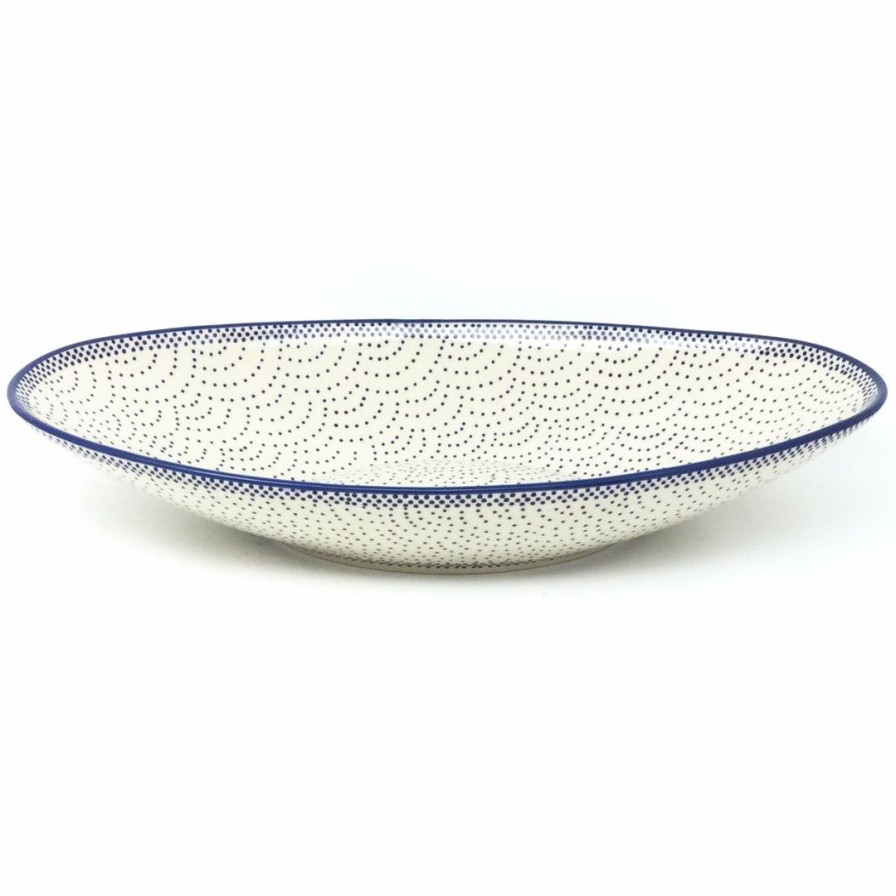 Platters, Servers, And Trays * | Janelle Imports Lg Modern Oval Server In Simple Elegance