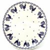 Plates * | Janelle Imports Bread & Butter Plate In Blue Roosters