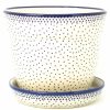 Home Decor * | Janelle Imports Md Flower Pot W/Plate In Simple Elegance