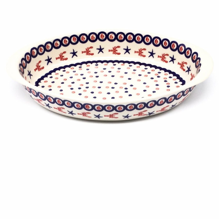 Bakeware * | Janelle Imports Md Oval Baker W/Handles In Red Lobster