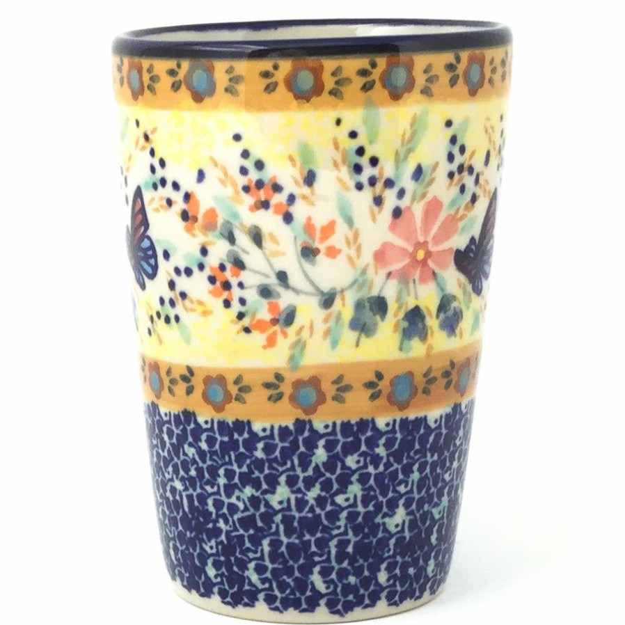 Home Decor * | Janelle Imports Toothbrush Holder/Cup In Butterfly Meadow