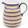 Home Decor * | Janelle Imports Pitcher 2 Qt In Multi-Colored Flowers