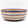 Bowls * | Janelle Imports Family Shallow Bowl In Multi-Colored Flowers