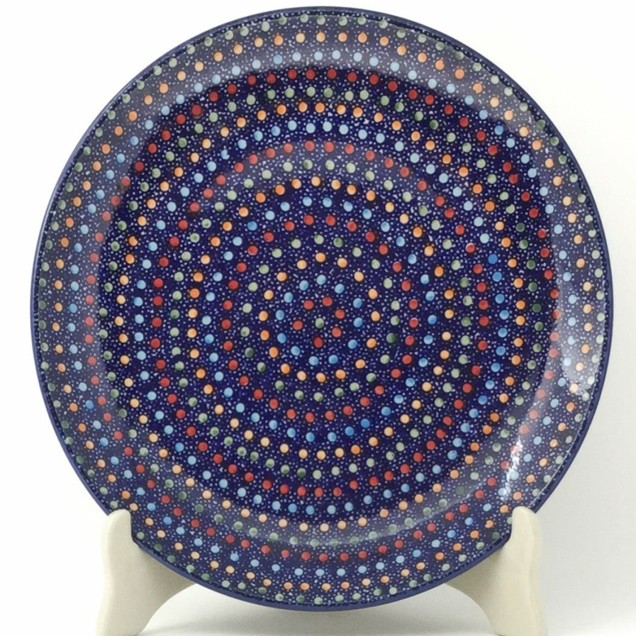 Plates * | Janelle Imports Dinner Plate 10 In Multi-Colored Dots