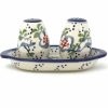 Table Accessories * | Janelle Imports Salt & Pepper Set W/Tray In Japanese Garden