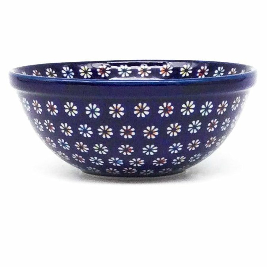 Bowls * | Janelle Imports New Soup Bowl 20 Oz In Tiny Flowers On Blue