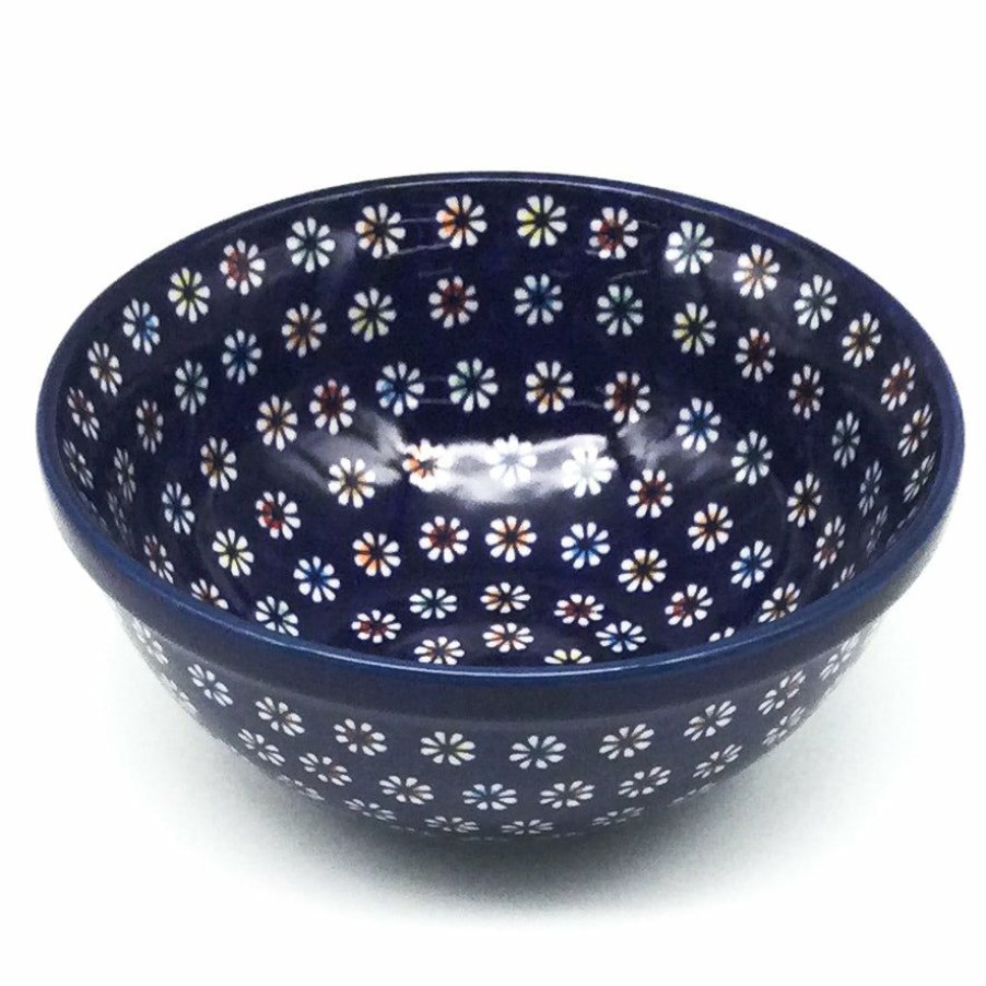 Bowls * | Janelle Imports New Soup Bowl 20 Oz In Tiny Flowers On Blue