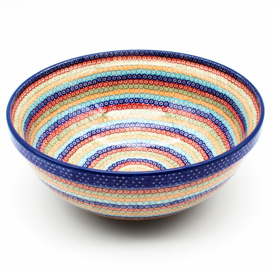 Bowls * | Janelle Imports Round Bowl 64 Oz In Multi-Colored Flowers