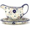 Table Accessories * | Janelle Imports Gravy Boat W/Tray 1 Qt In Morning Breeze