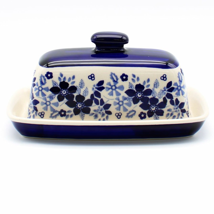 Table Accessories * | Janelle Imports Butter Dish In Cobalt Wedding