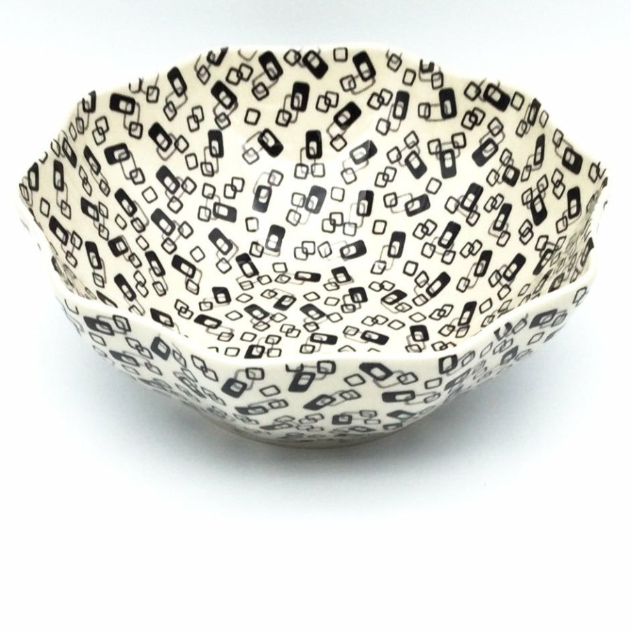 Bowls * | Janelle Imports Md New Kitchen Bowl In Modern Gray & Black