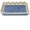 Bakeware * | Janelle Imports Lg Rectangular Baker In Blue Meadow