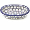 Bakeware * | Janelle Imports Md Oval Baker In Modern Checkers