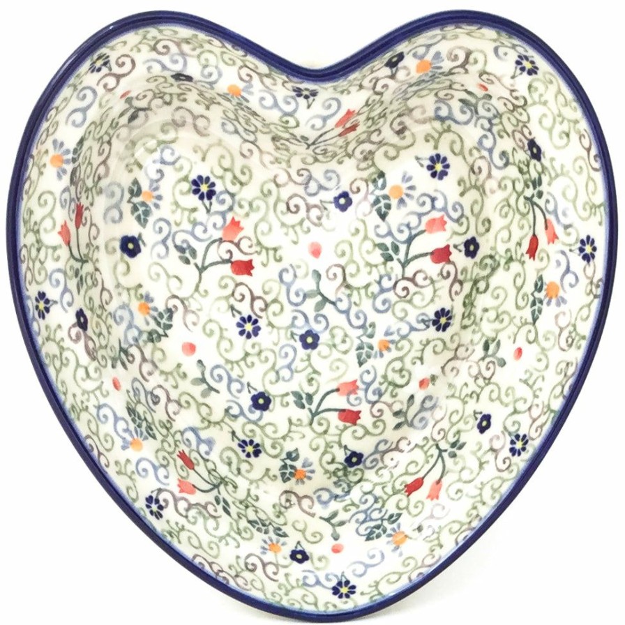 Home Decor * | Janelle Imports Lg Hanging Heart Dish In Early Spring