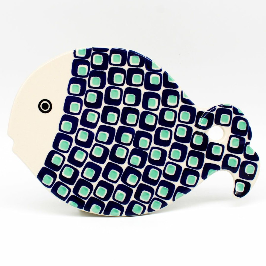 Kitchen Accessories * | Janelle Imports Whale Cutting Board In Green Squares