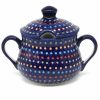 Table Accessories * | Janelle Imports Family Style Sugar Bowl 14 Oz In Multi-Colored Dots