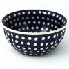 Bowls * | Janelle Imports Scalloped Bowl 48 Oz In White Polka-Dot