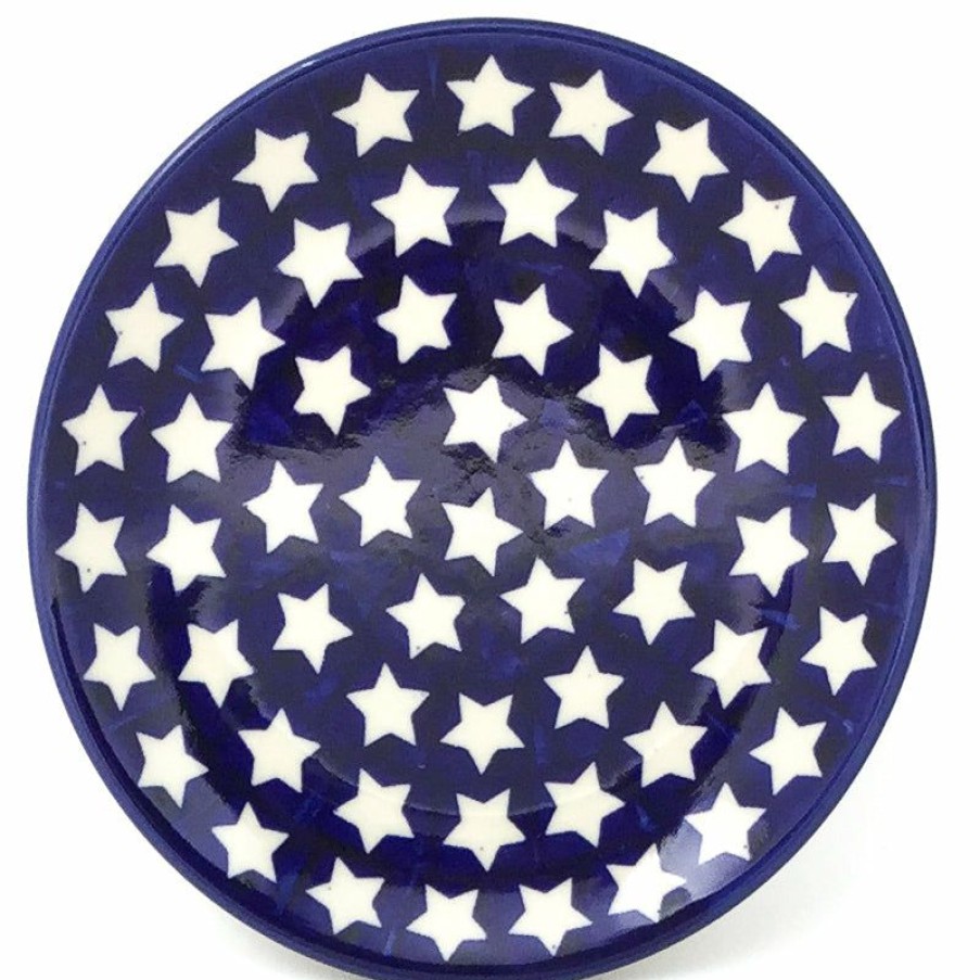 Plates * | Janelle Imports Bread & Butter Plate In White Stars