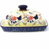 Table Accessories * | Janelle Imports Butter Dish In Butterfly Meadow