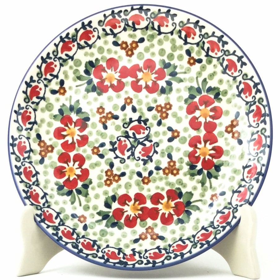 Plates * | Janelle Imports Luncheon Plate In Red Poppies