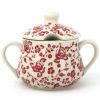 Table Accessories * | Janelle Imports Family Style Sugar Bowl 14 Oz In Antique Red