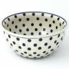 Bowls * | Janelle Imports Scalloped Bowl 48 Oz In Blue Polka-Dot