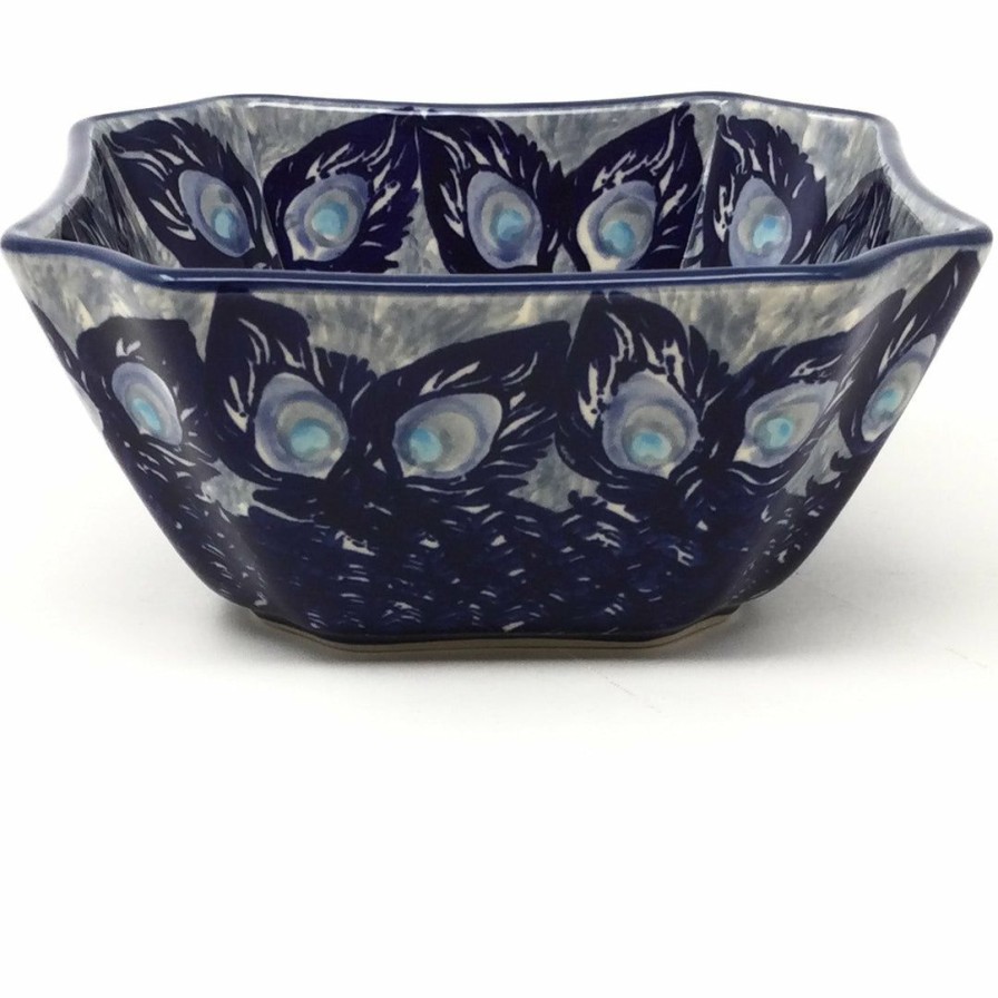 Bowls * | Janelle Imports Square Soup Bowl 16 Oz In Peacock Glory