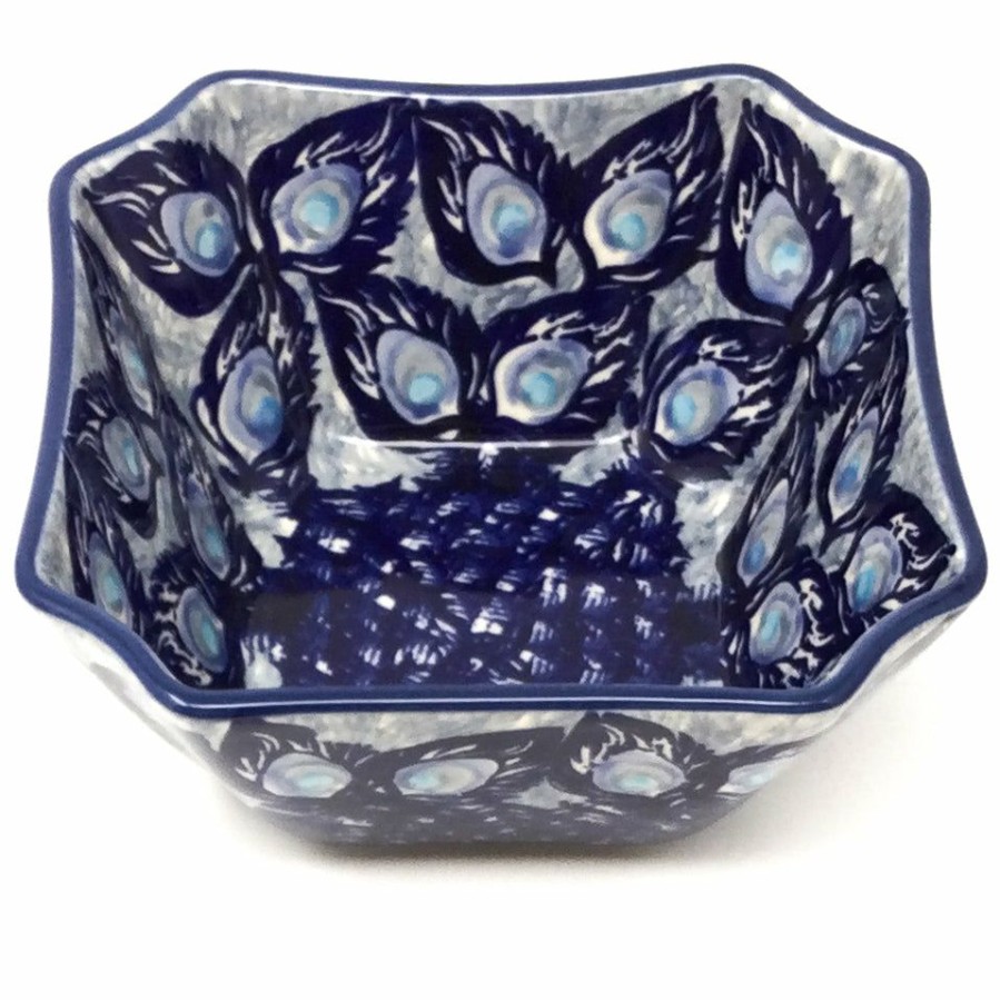 Bowls * | Janelle Imports Square Soup Bowl 16 Oz In Peacock Glory