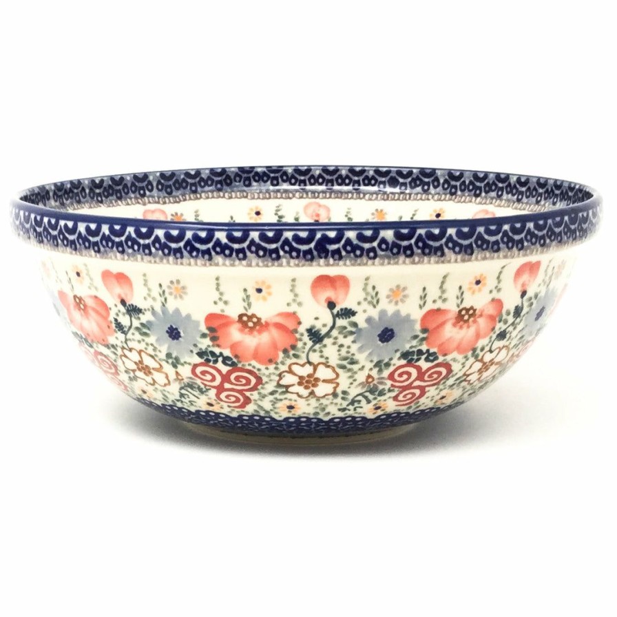 Bowls * | Janelle Imports Round Bowl 64 Oz In Perennial Garden