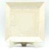 Platters, Servers, And Trays * | Janelle Imports Square Platter In White On White