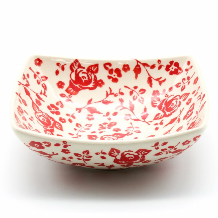 Bowls * | Janelle Imports Tiny Nut Bowl In Antique Red