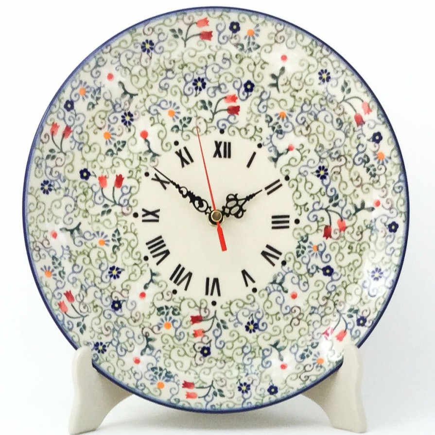 Home Decor * | Janelle Imports Plate Wall Clock In Early Spring