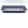 Platters, Servers, And Trays * | Janelle Imports Md Rect. Server W/Lip In Perennial Bulbs