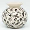 Home Decor * | Janelle Imports Round Vase In Modern Gray & Black