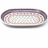 Platters, Servers, And Trays * | Janelle Imports Md Oval Platter In Blue Helm