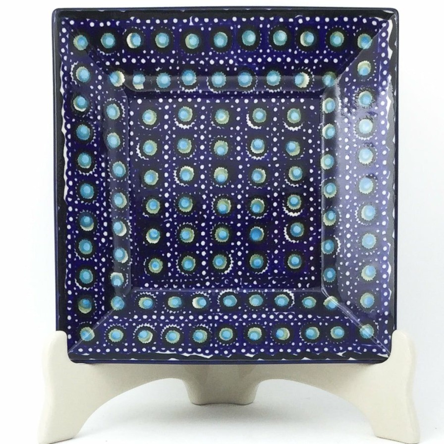 Plates * | Janelle Imports Square Luncheon Plate In Blue Moon