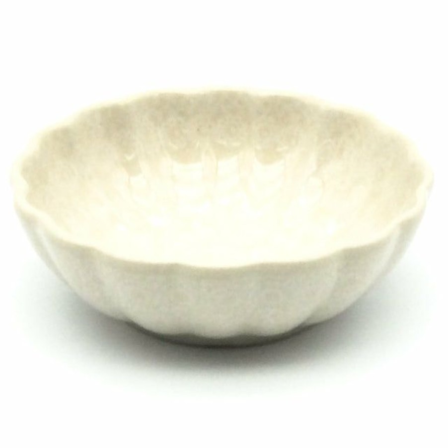 Bowls * | Janelle Imports Sm Shell Bowl 4.5 In White On White