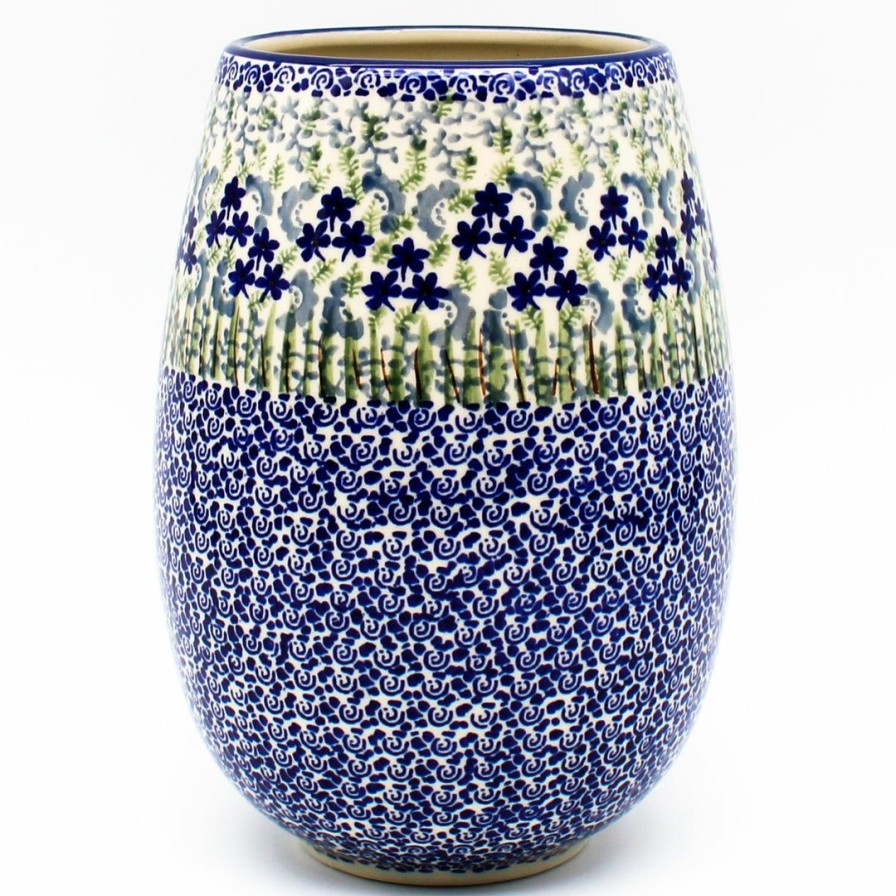 Home Decor * | Janelle Imports Bouquet Vase In Alpine Blue