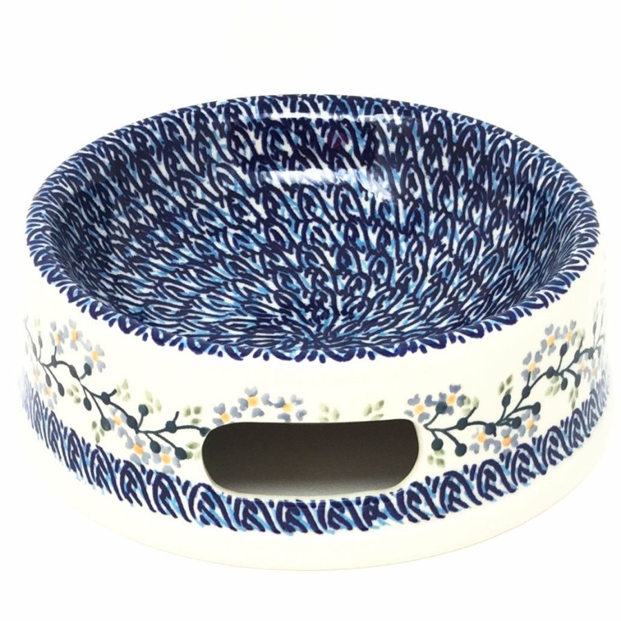 Bowls * | Janelle Imports Md Dog Bowl In Blue Meadow