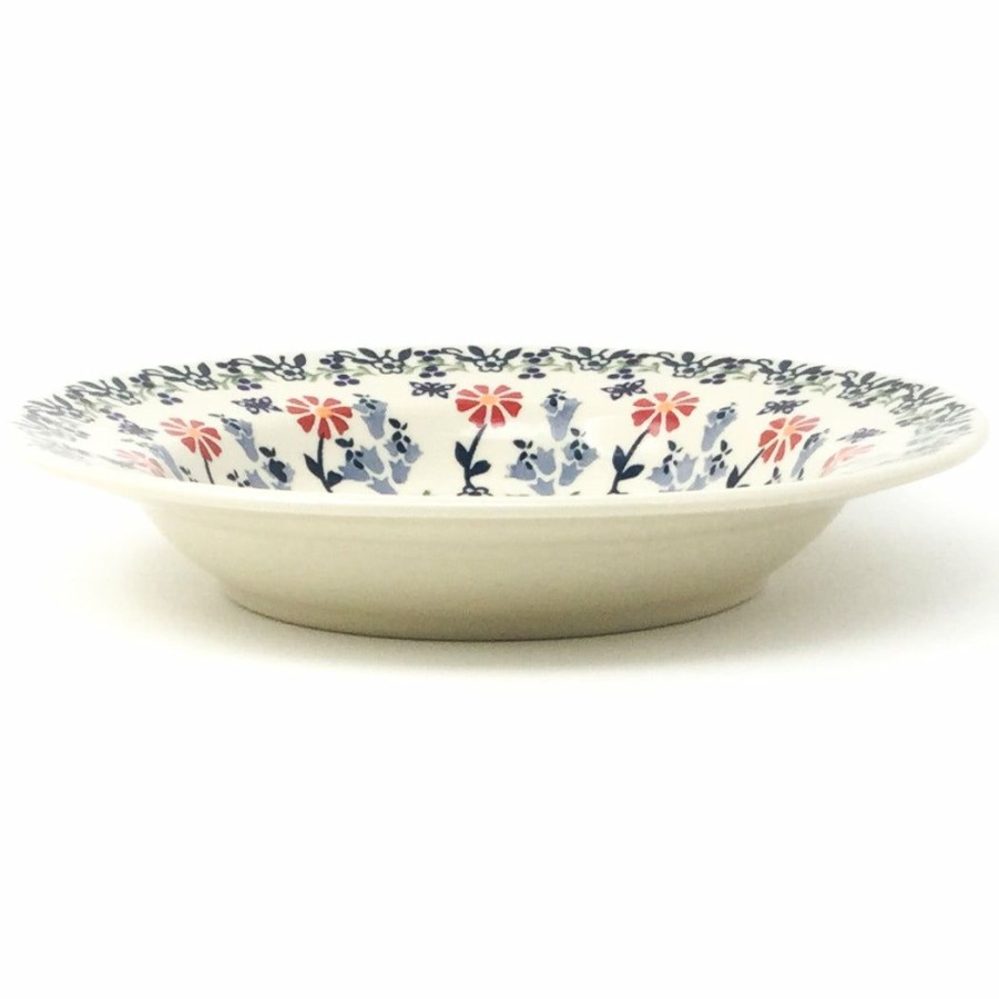 Plates * | Janelle Imports Soup Plate In Wavy Flowers