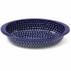 Bakeware * | Janelle Imports Au Gratin Baker In Blue Elegance