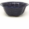 Bowls * | Janelle Imports Lg Retro Bowl In Blue Elegance