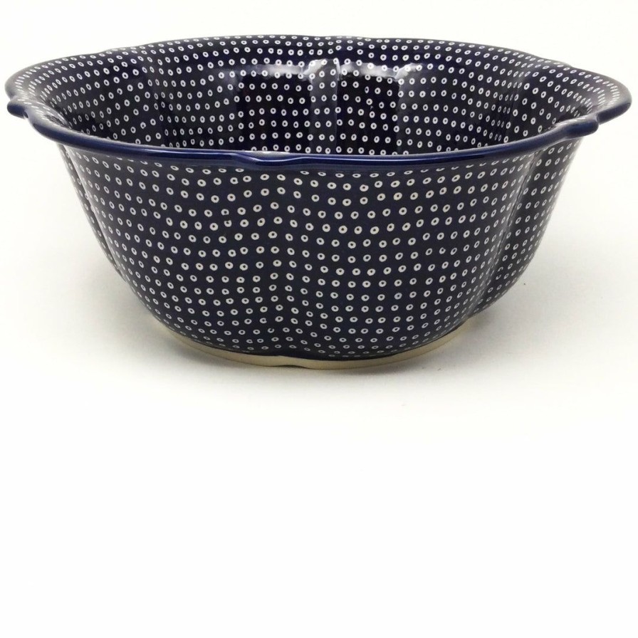 Bowls * | Janelle Imports Lg Retro Bowl In Blue Elegance