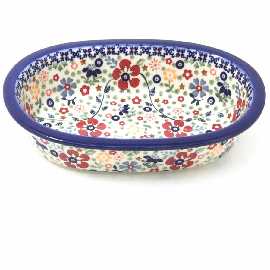 Bakeware * | Janelle Imports Sm Oval Baker In Summer Arrangement