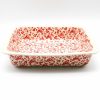 Bakeware * | Janelle Imports Deep Rect. Baker In Antique Red