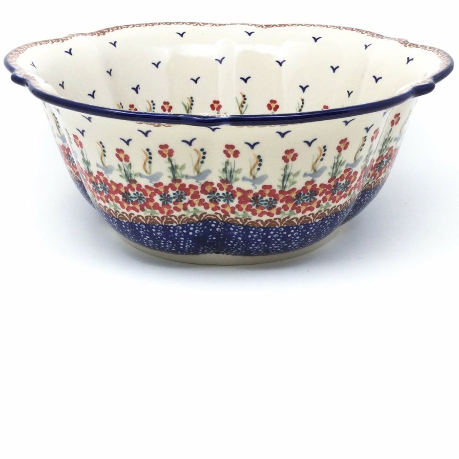 Bowls * | Janelle Imports Lg Retro Bowl In Simply Beautiful