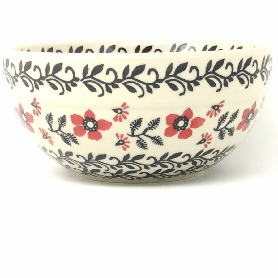 Bowls * | Janelle Imports Soup Bowl 24 Oz In Red & Black