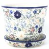 Home Decor * | Janelle Imports Md Flower Pot W/Plate In Morning Breeze